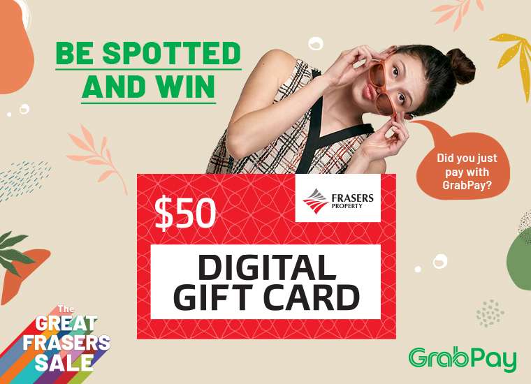 Be Spotted Paying with GrabPay in the FRx App to Win a $50 Digital Gift Card 